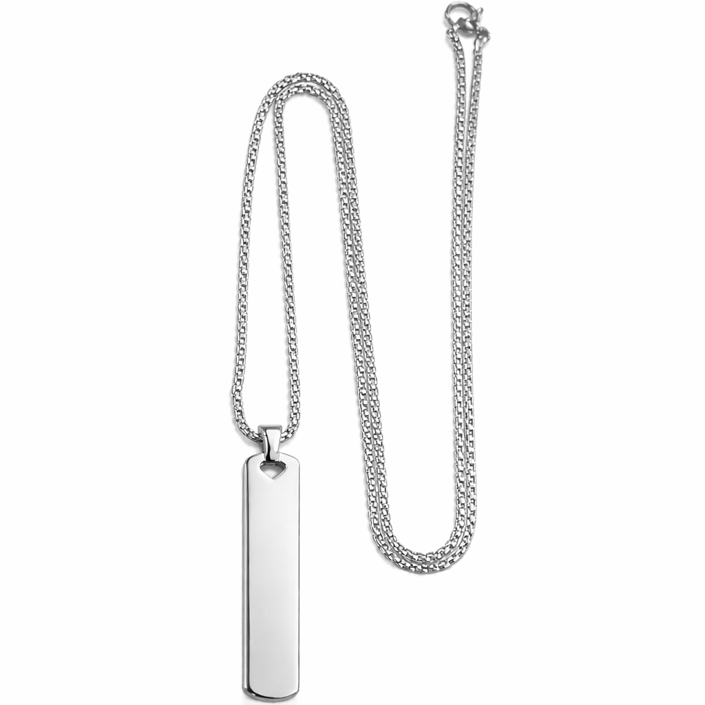 ST Silver Bar Necklace