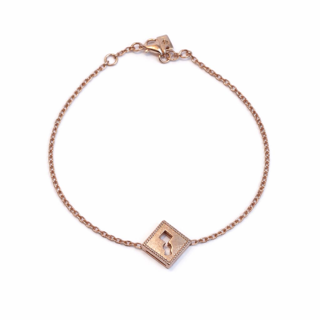 Rose Gold Square Lock