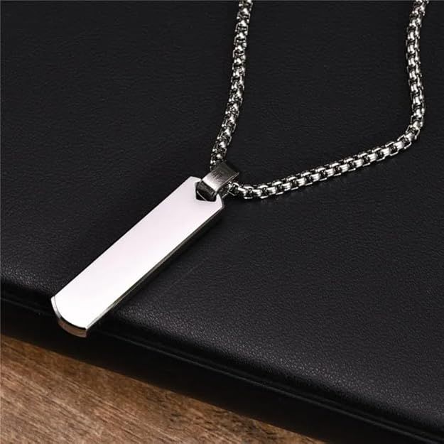 ST Silver Bar Necklace